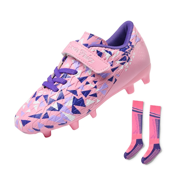 Kids Breathable Strap Soccer Cleats